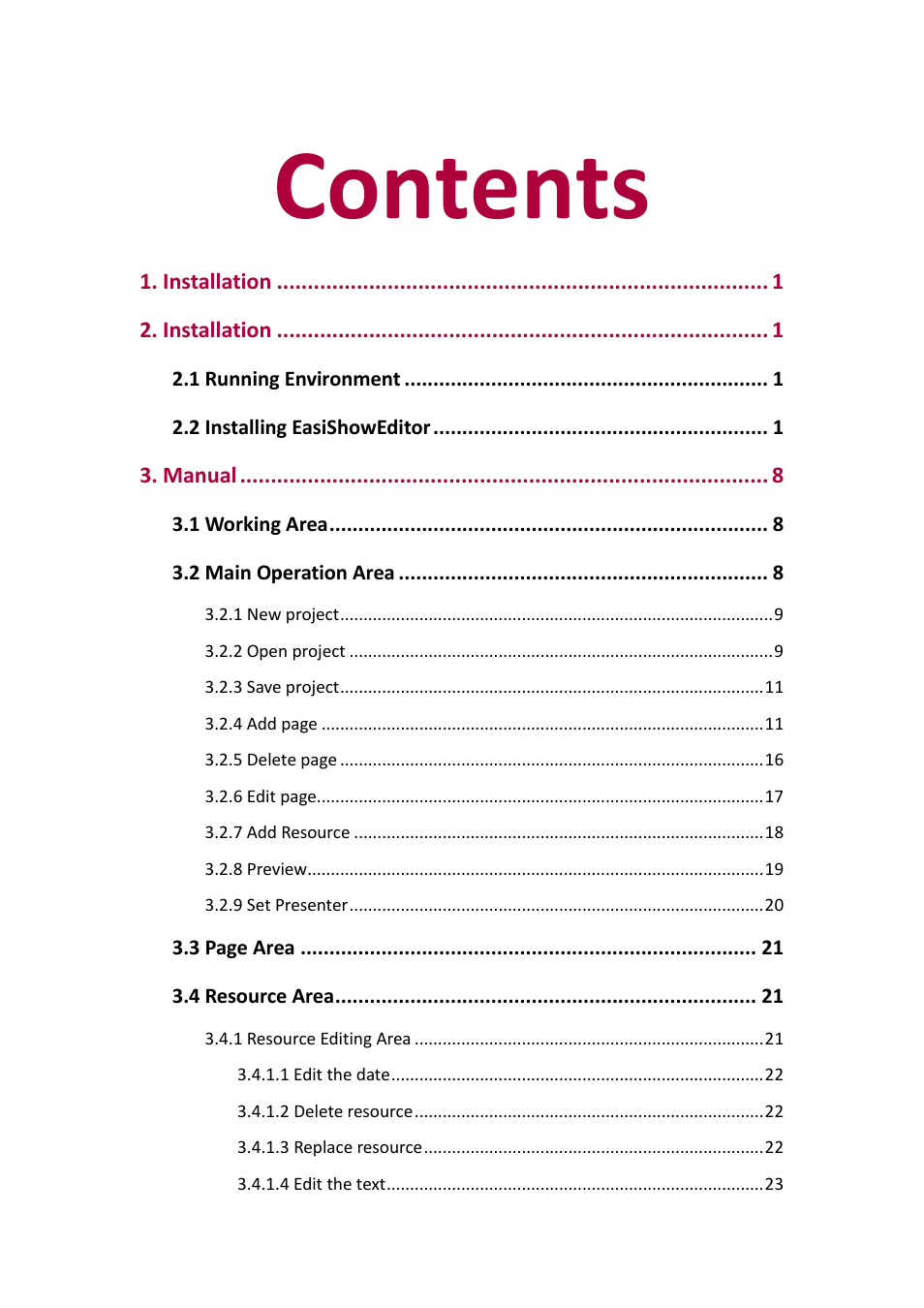 PRESTIGIO EasiShow Editor User Manual | Page 2 / 30