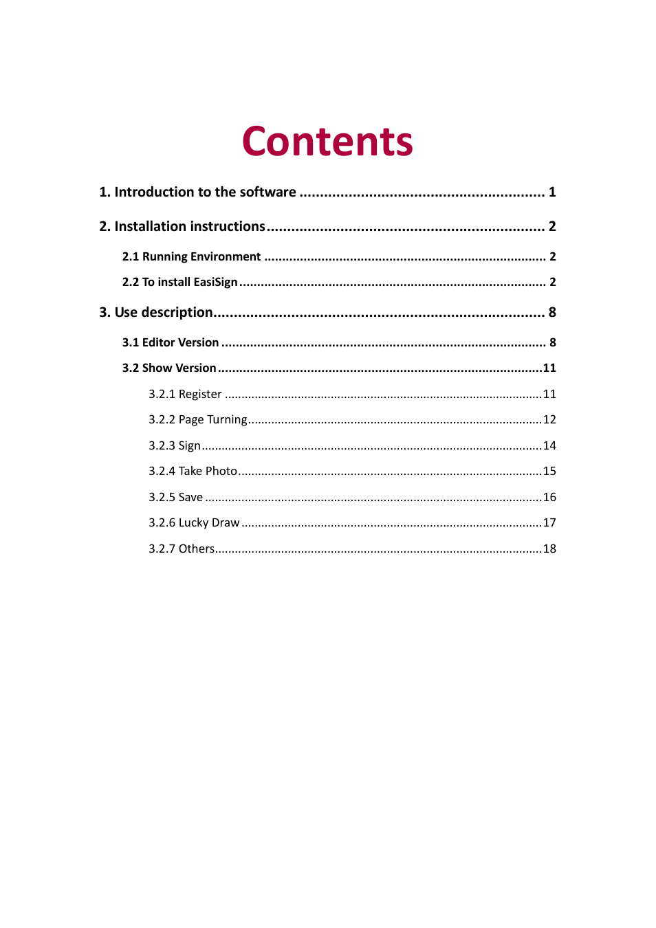 PRESTIGIO EasiSign User Manual | Page 2 / 21