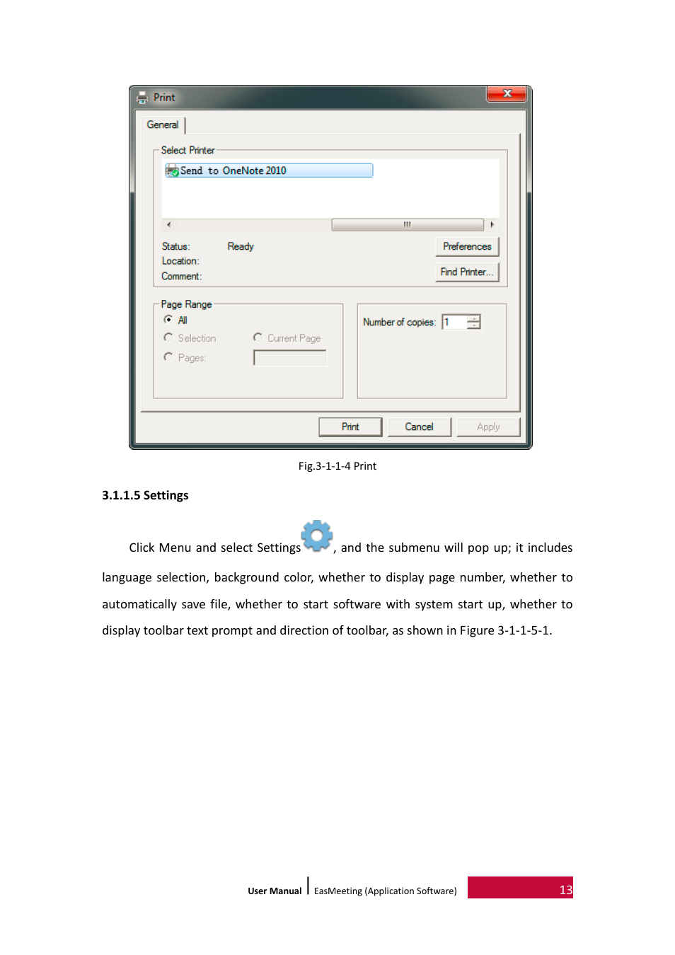 5 settings | PRESTIGIO EasiMeeting User Manual | Page 16 / 60
