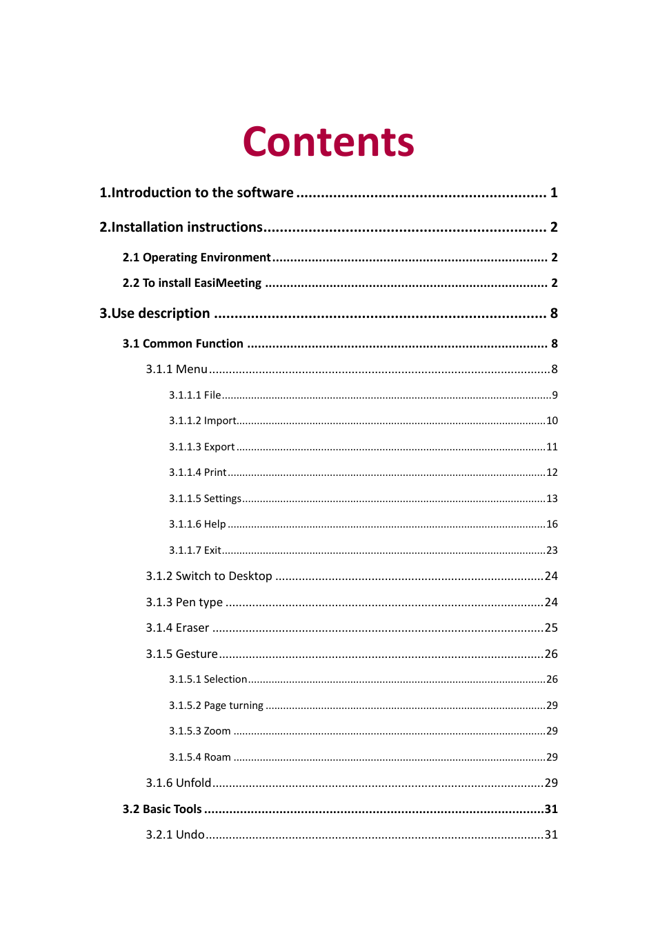 PRESTIGIO EasiMeeting User Manual | Page 2 / 60