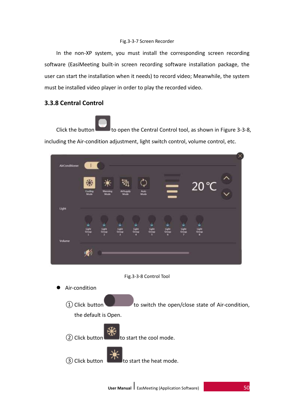 8 central control | PRESTIGIO EasiMeeting User Manual | Page 53 / 60