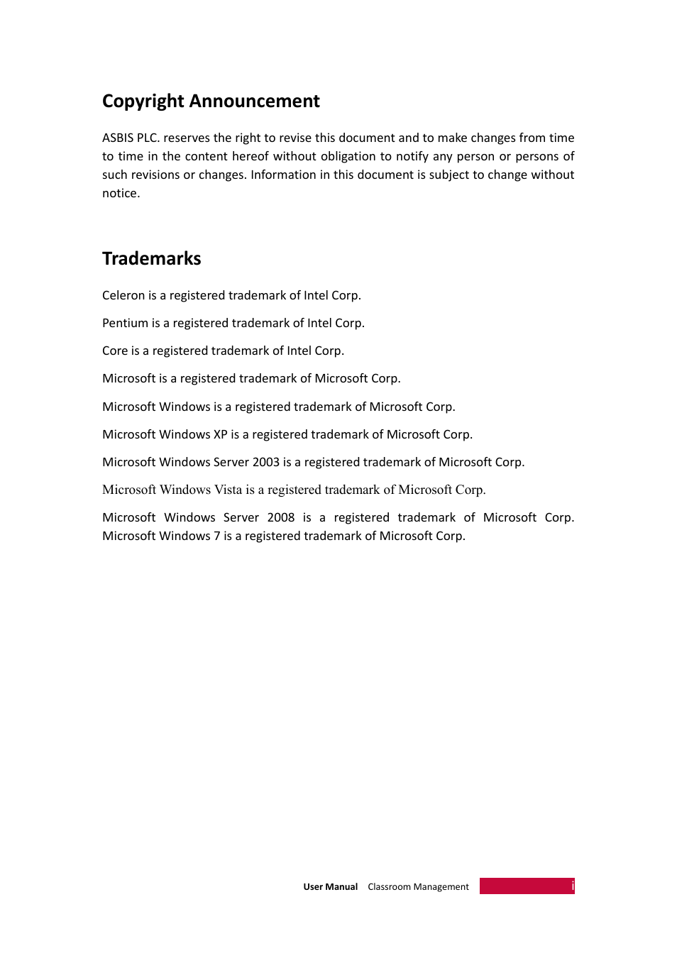 Copyright announcement, Trademarks | PRESTIGIO Multiboard G98 User Manual | Page 2 / 58