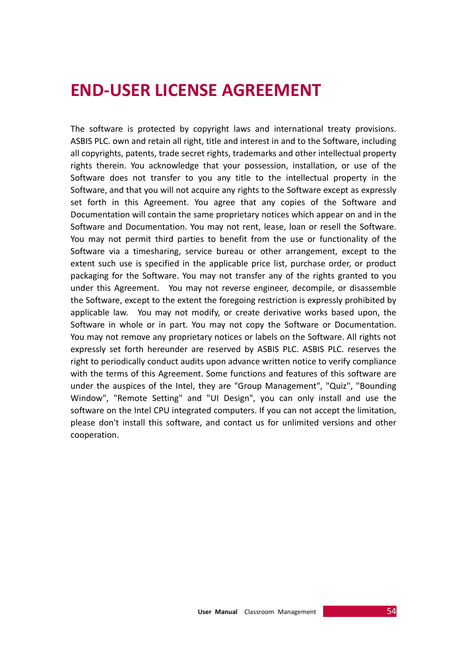End-user license agreement | PRESTIGIO Multiboard G98 User Manual | Page 57 / 58