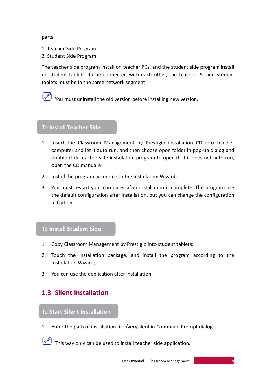 3 silent installation, Silent installation | PRESTIGIO Multiboard G98 User Manual | Page 8 / 58