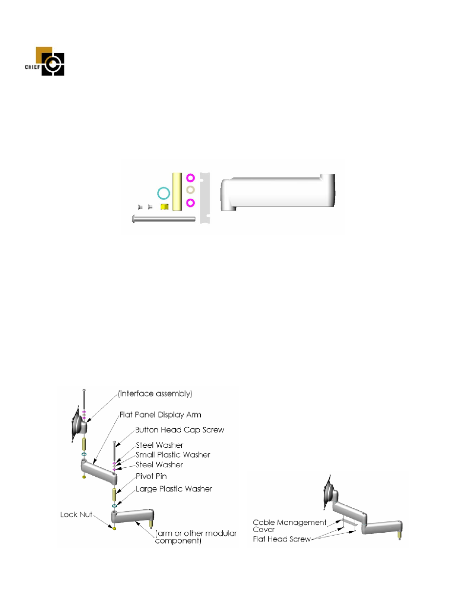 Chief Manufacturing Flat Panel Display Accessory Arm FSA-1003 User Manual | 1 page