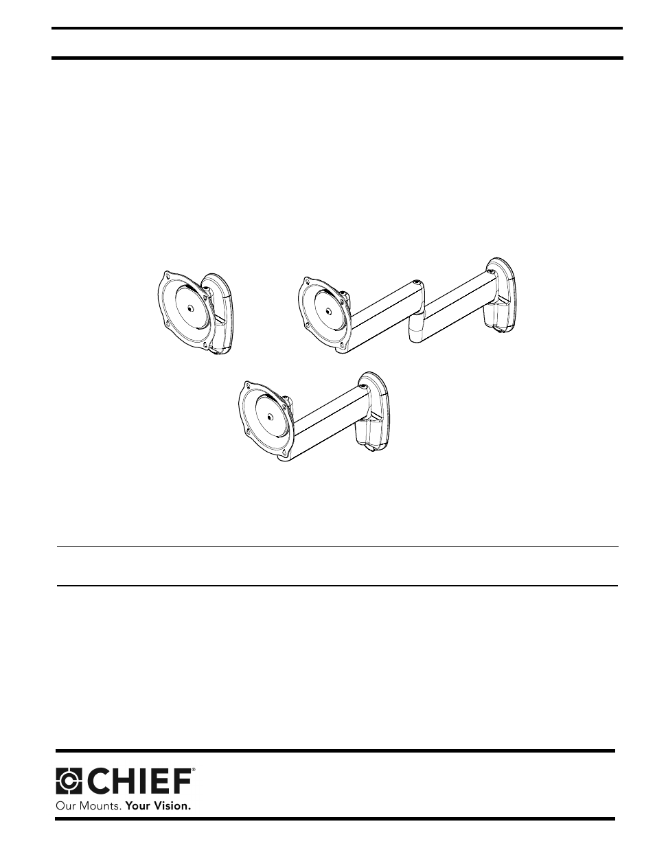Chief Manufacturing Medium Flat Panel Wall Mount JWS User Manual | 10 pages