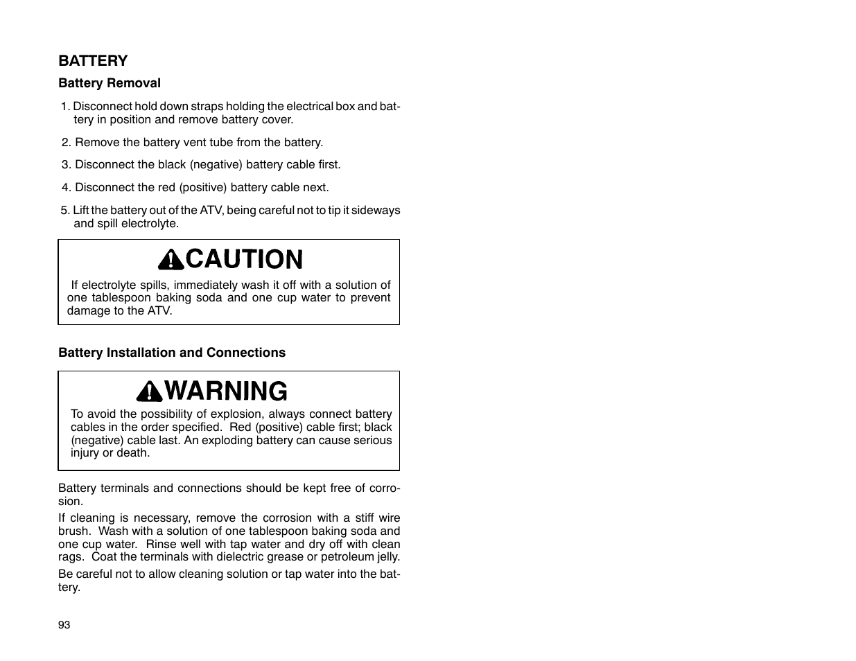 Polaris 2001 ATV Universal ATV User Manual | Page 104 / 189
