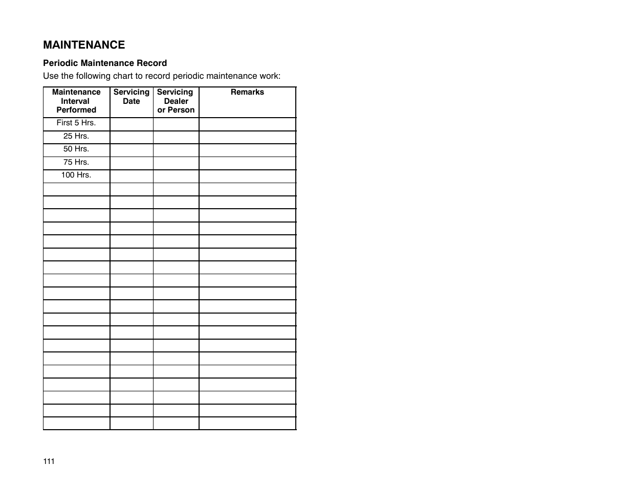 Maintenance | Polaris 2001 ATV Universal ATV User Manual | Page 122 / 189