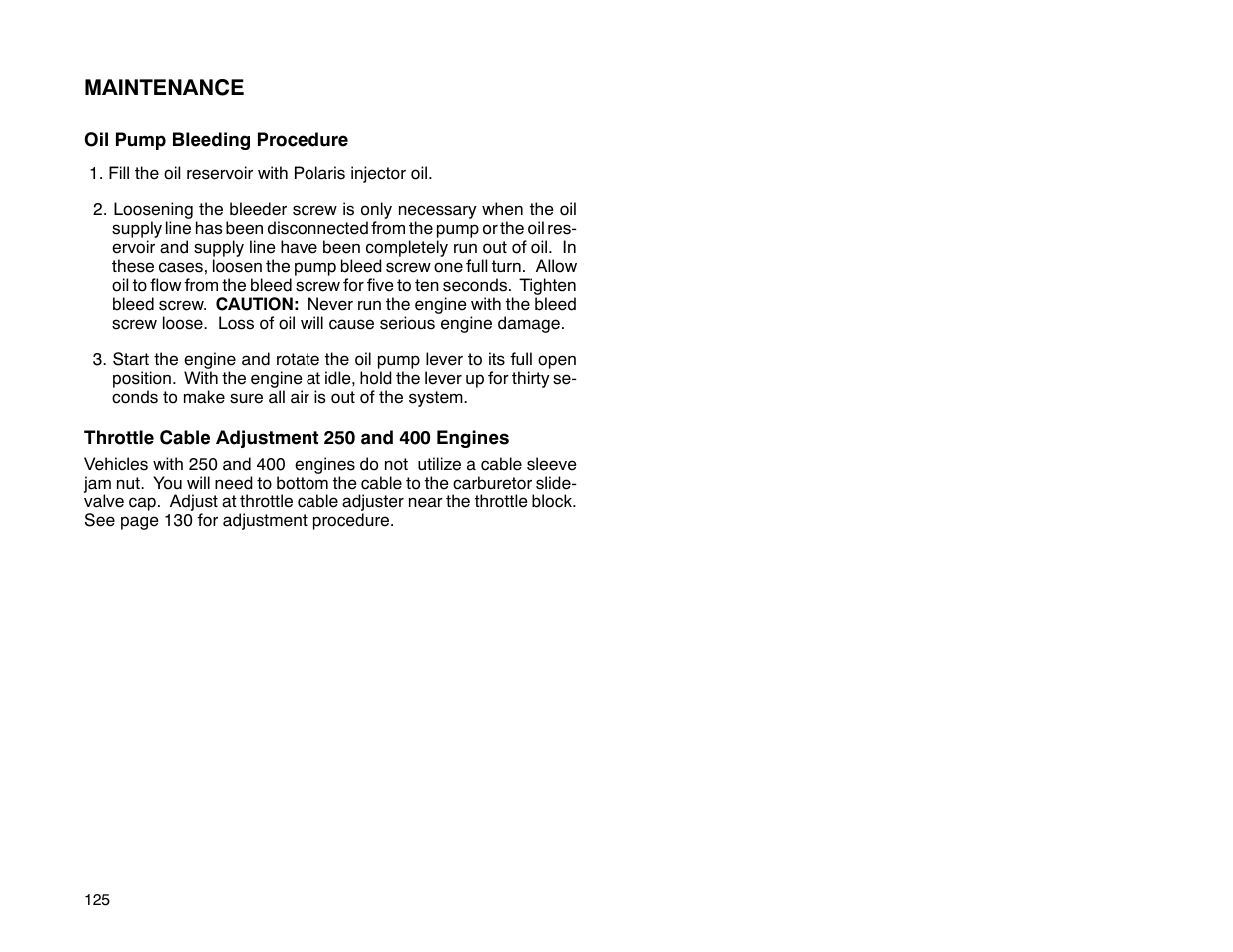 Polaris 2001 ATV Universal ATV User Manual | Page 136 / 189