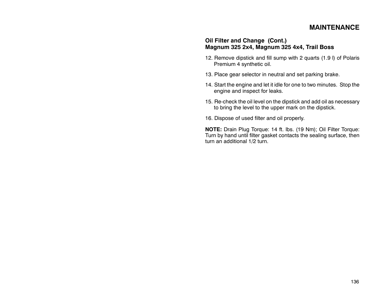 Polaris 2001 ATV Universal ATV User Manual | Page 147 / 189