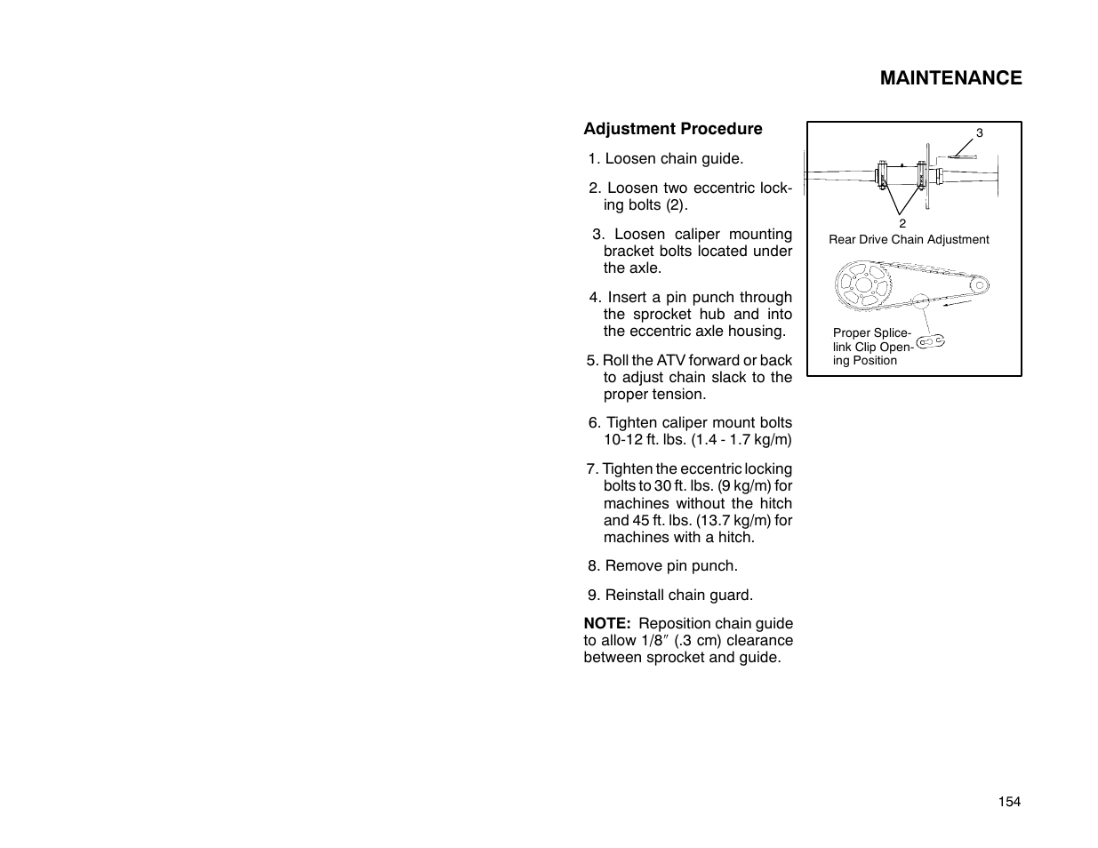 Maintenance | Polaris 2001 ATV Universal ATV User Manual | Page 165 / 189