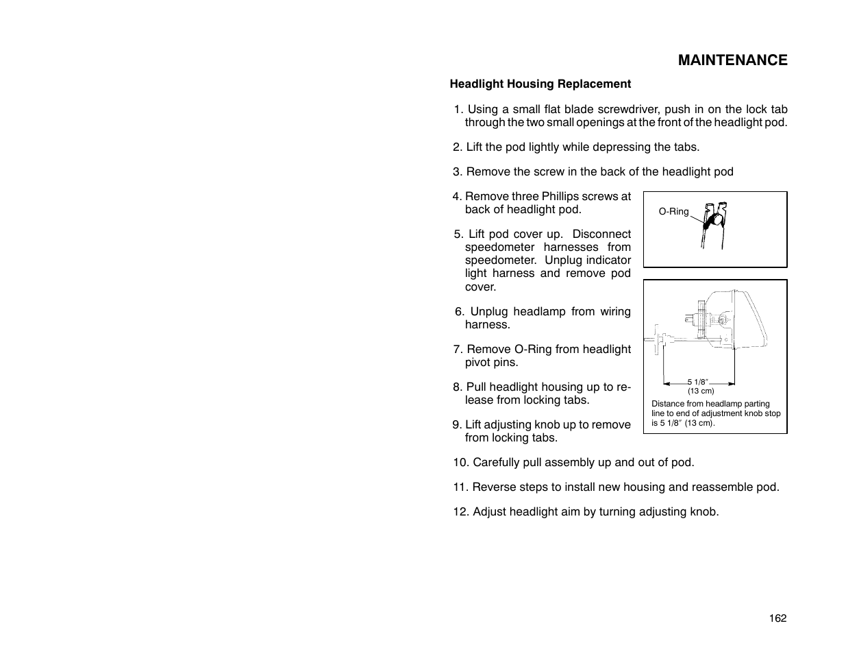 Maintenance | Polaris 2001 ATV Universal ATV User Manual | Page 173 / 189