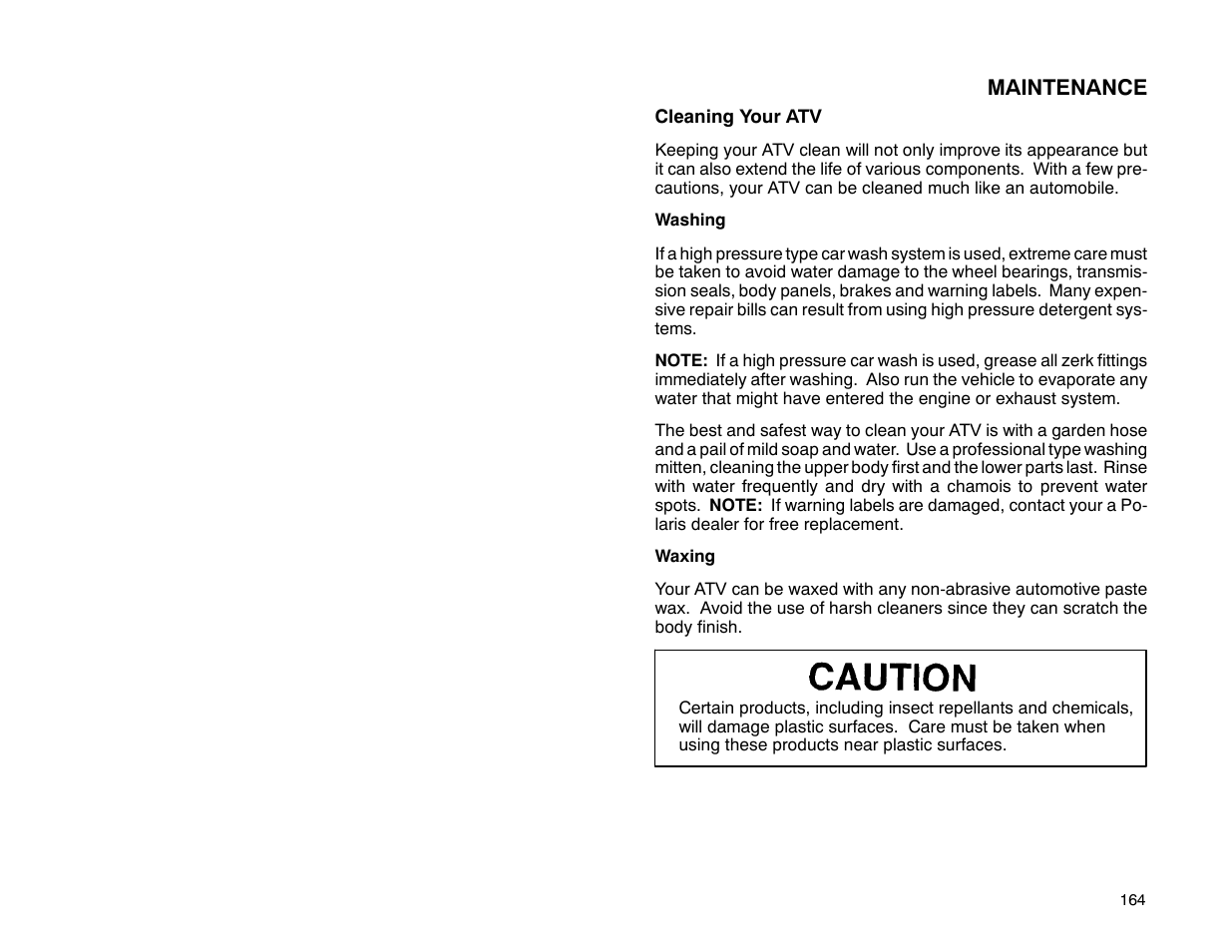 Polaris 2001 ATV Universal ATV User Manual | Page 175 / 189