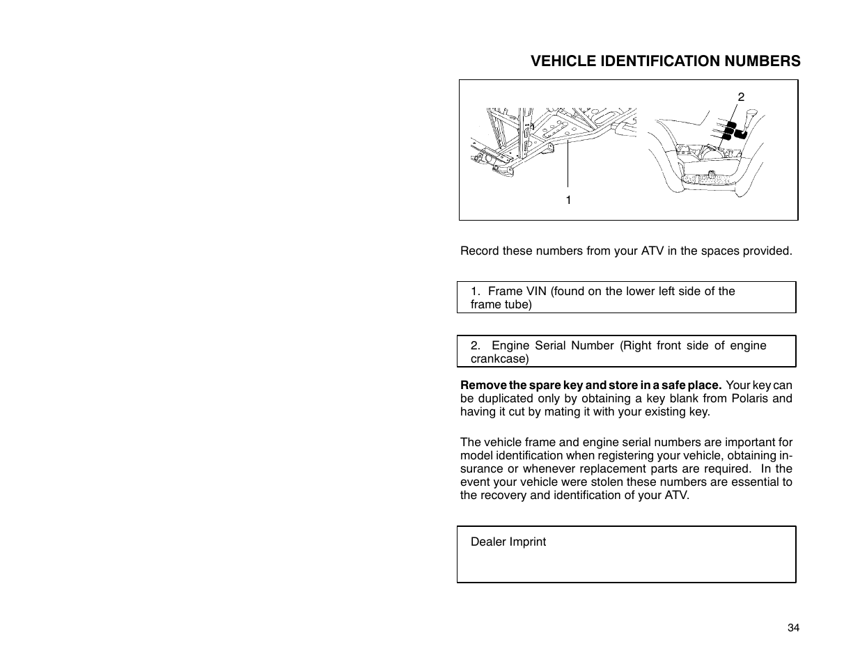 Polaris 2001 ATV Universal ATV User Manual | Page 45 / 189