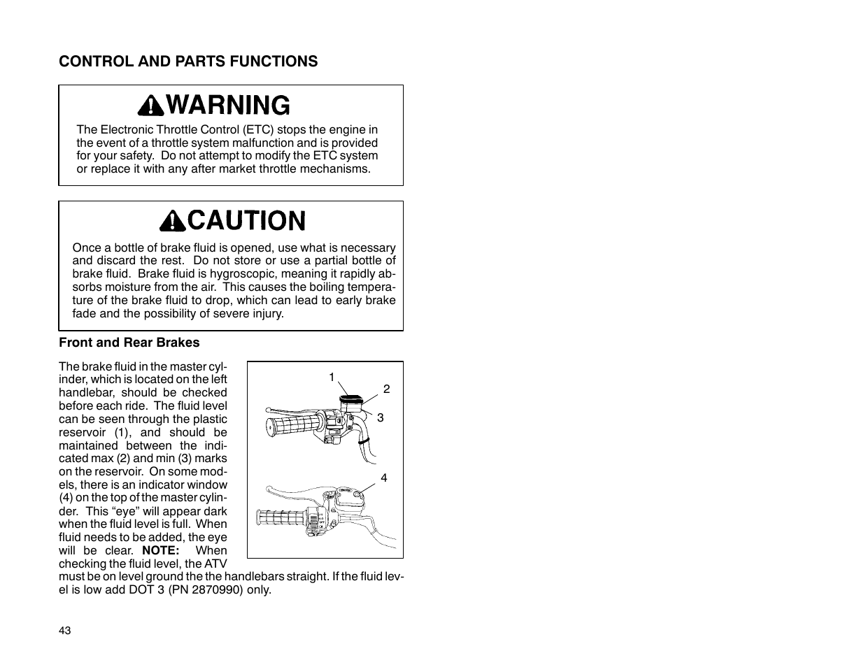 Polaris 2001 ATV Universal ATV User Manual | Page 54 / 189