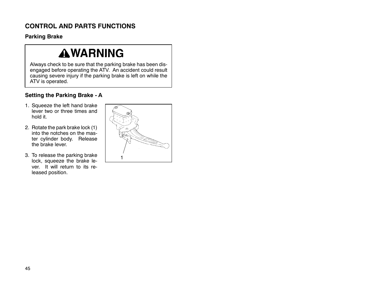 Polaris 2001 ATV Universal ATV User Manual | Page 56 / 189