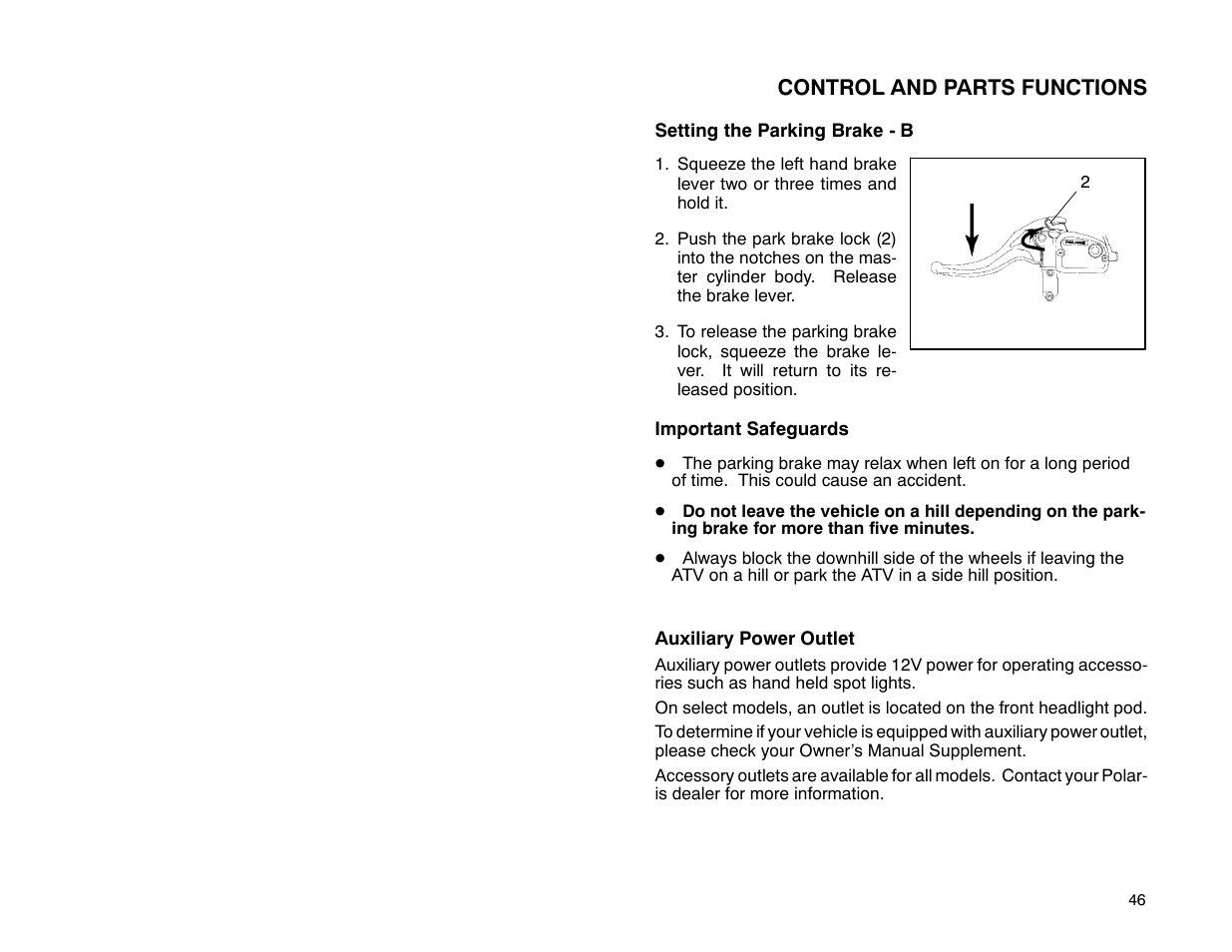 Polaris 2001 ATV Universal ATV User Manual | Page 57 / 189