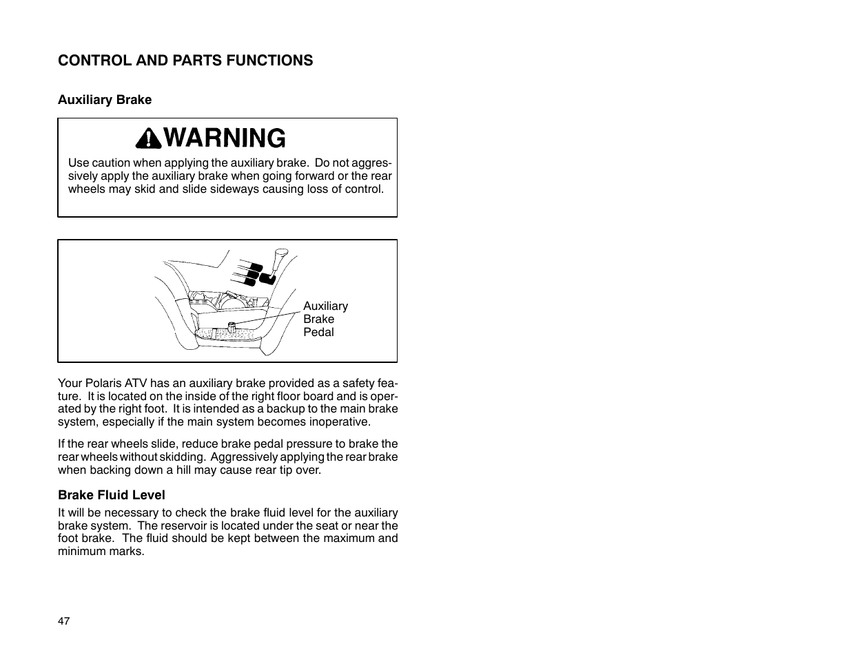 Polaris 2001 ATV Universal ATV User Manual | Page 58 / 189