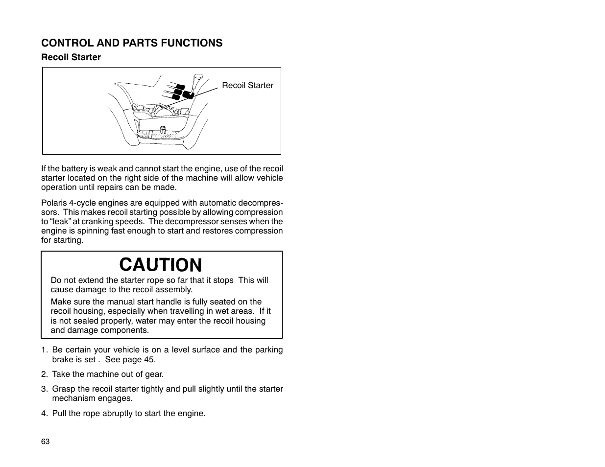 Polaris 2001 ATV Universal ATV User Manual | Page 74 / 189