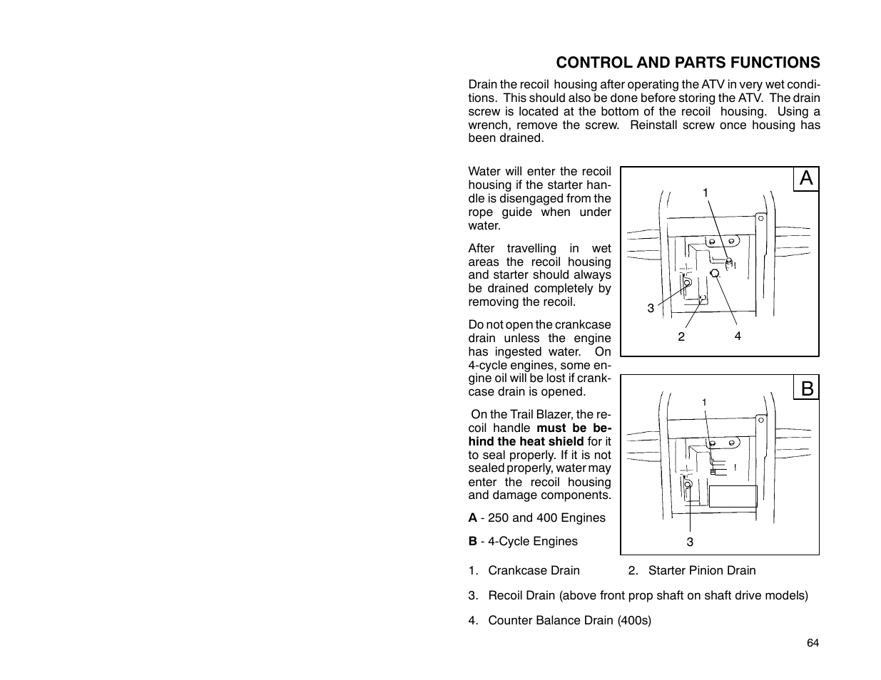 Polaris 2001 ATV Universal ATV User Manual | Page 75 / 189