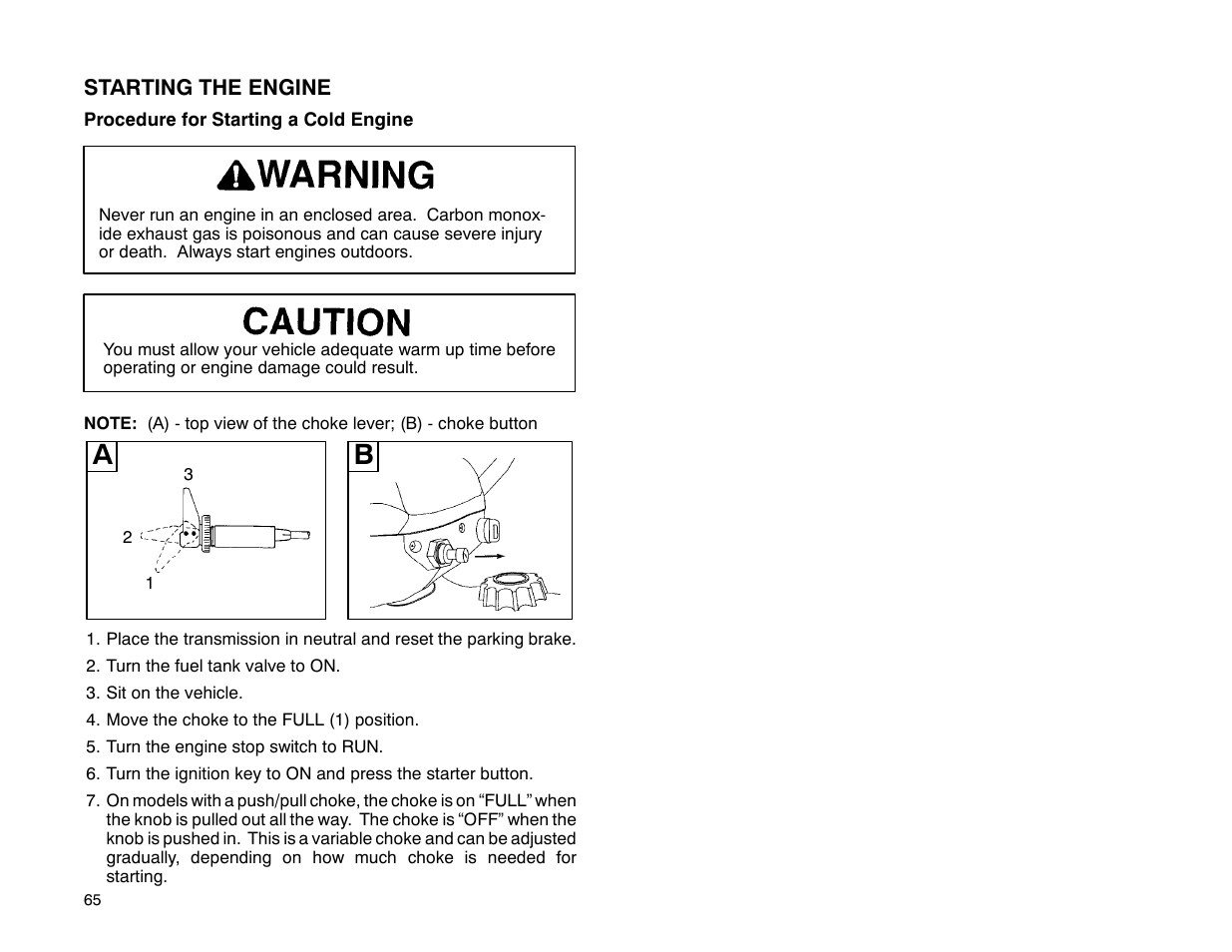 Polaris 2001 ATV Universal ATV User Manual | Page 76 / 189