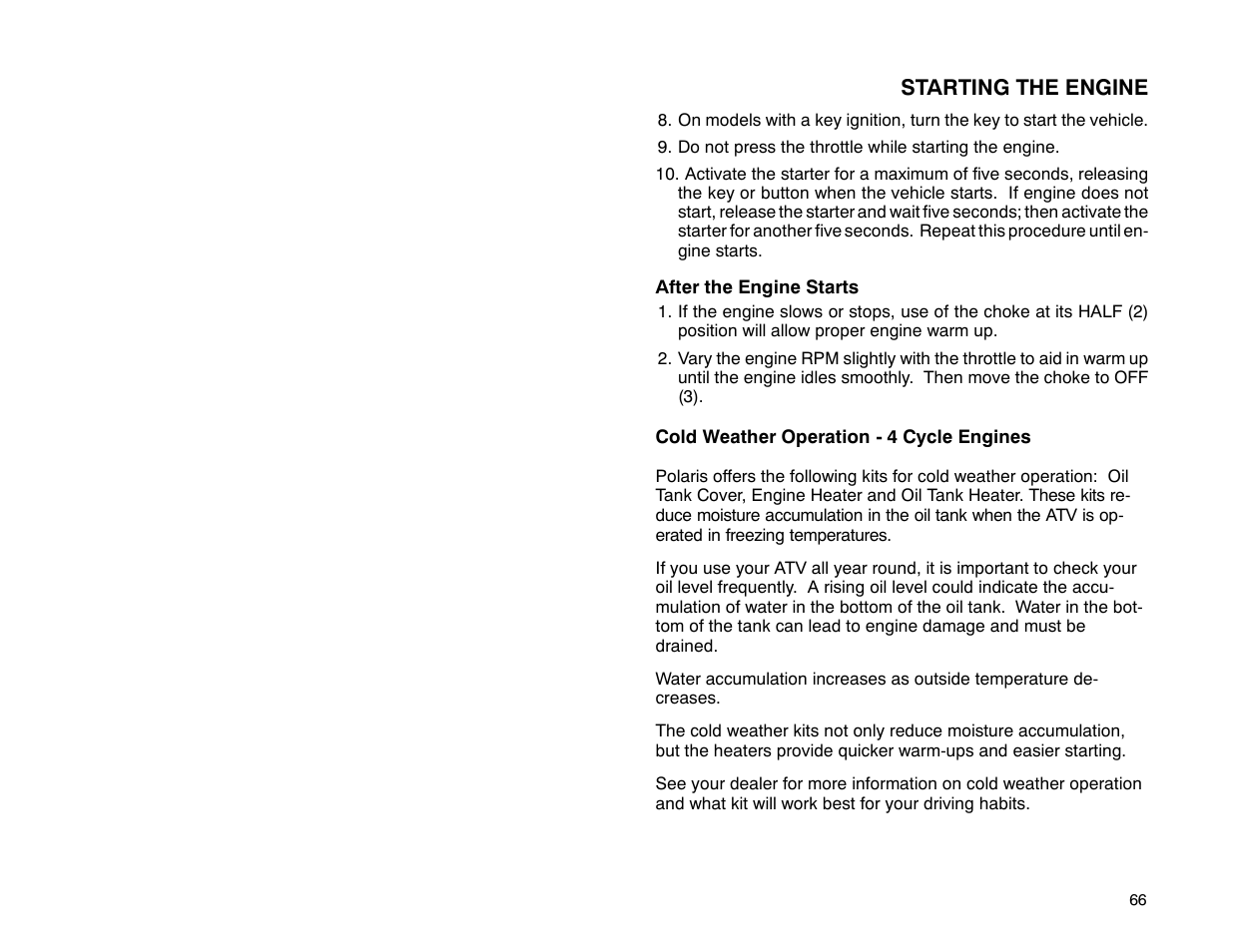 Polaris 2001 ATV Universal ATV User Manual | Page 77 / 189