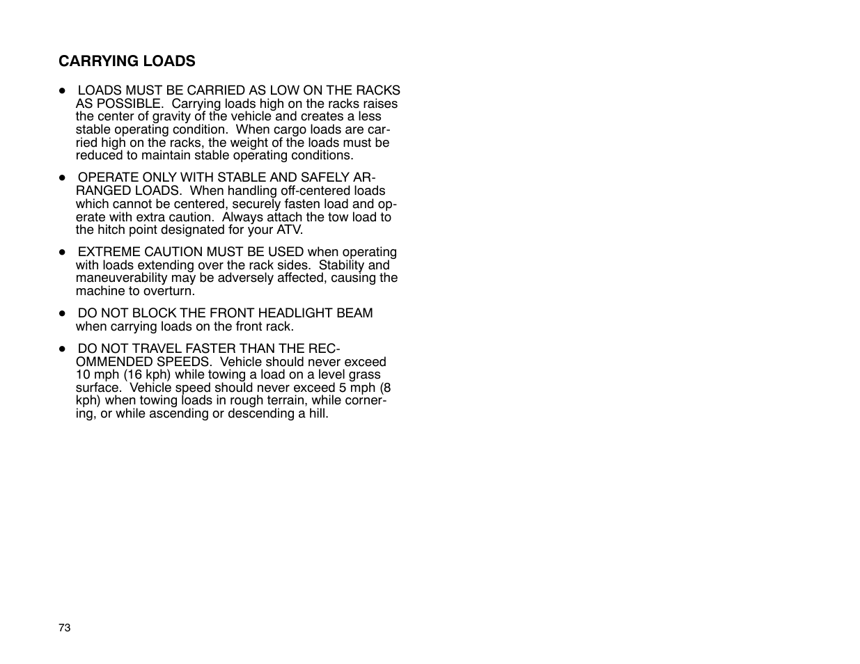 Polaris 2001 ATV Universal ATV User Manual | Page 84 / 189