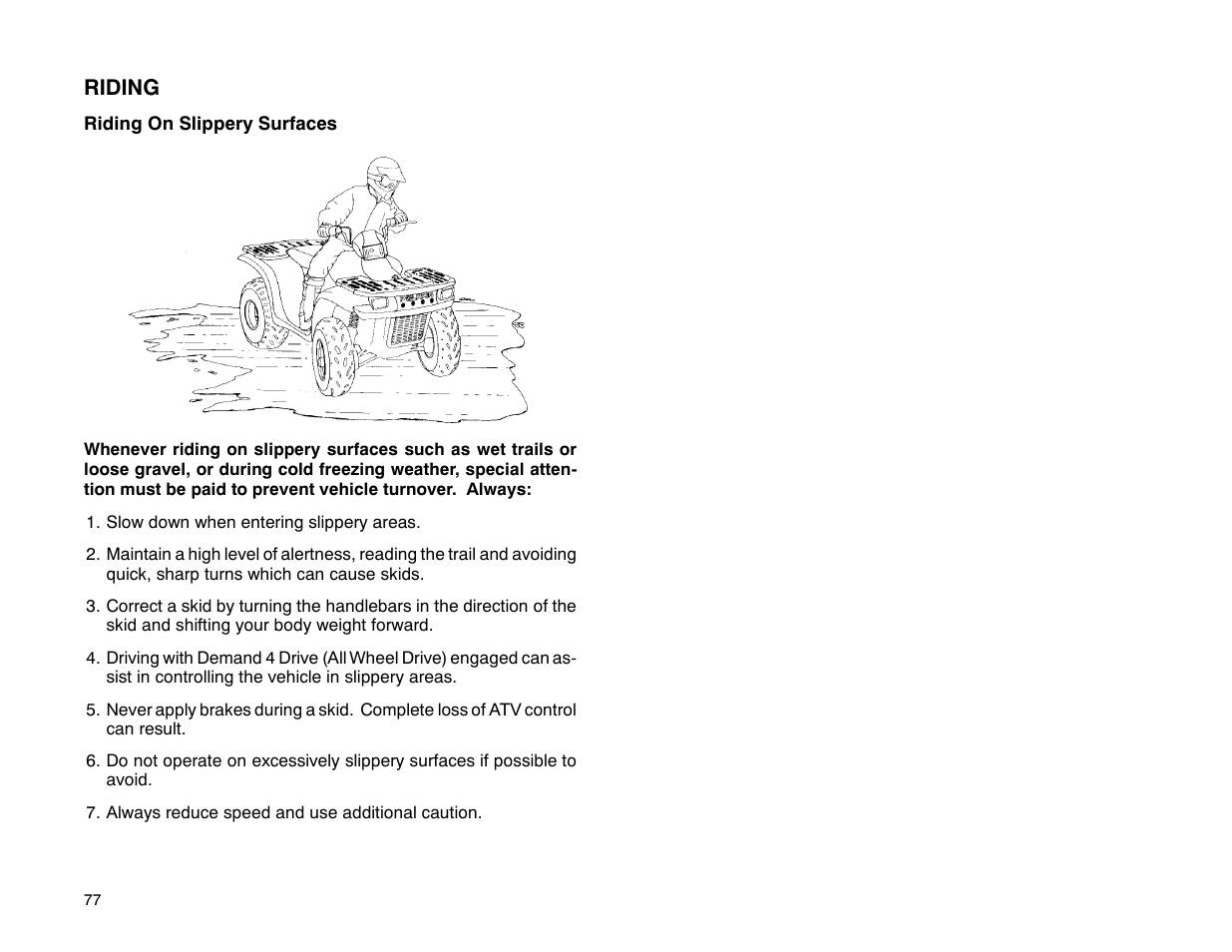 Polaris 2001 ATV Universal ATV User Manual | Page 88 / 189