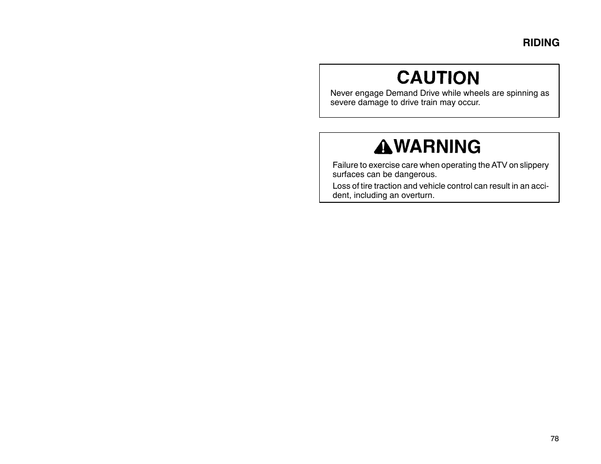 Polaris 2001 ATV Universal ATV User Manual | Page 89 / 189