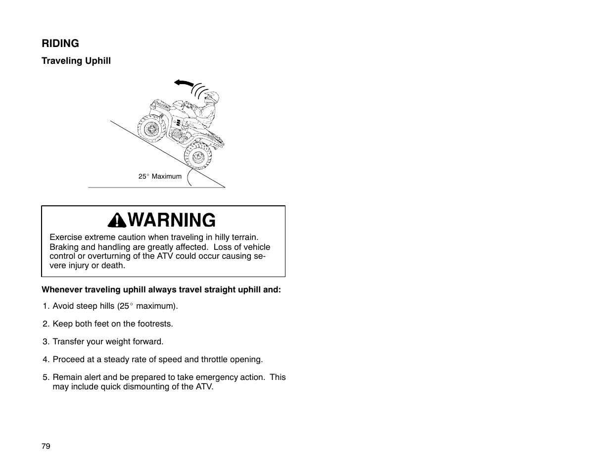 Polaris 2001 ATV Universal ATV User Manual | Page 90 / 189