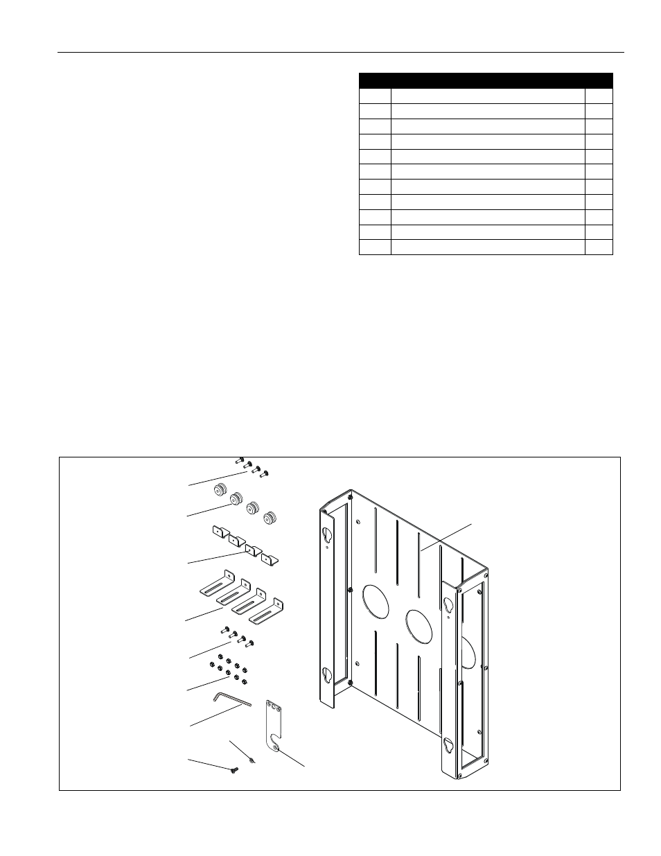 Tools required for installation, Parts, Installation instructions model: pac-251 3 | Chief Manufacturing PAC-251 User Manual | Page 3 / 6