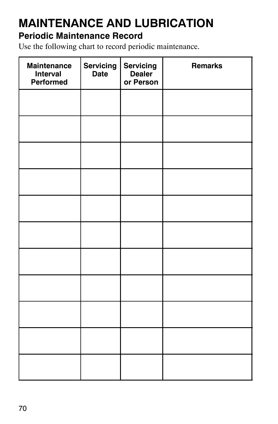 Maintenance and lubrication | Polaris 2005 ATV Scrambler 500 4X4 User Manual | Page 73 / 123