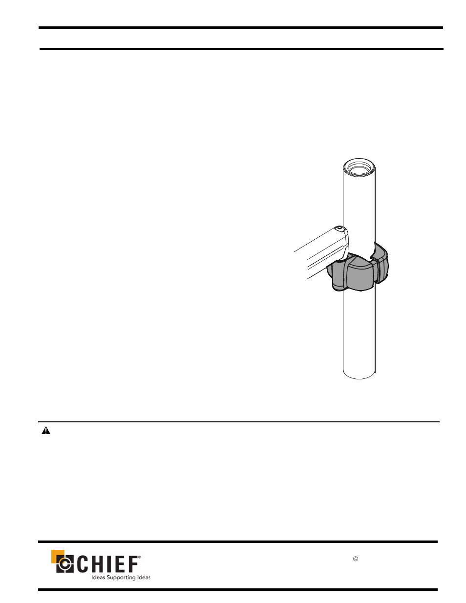 Chief Manufacturing Pole Clamp Accessory FSA-1017 User Manual | 4 pages