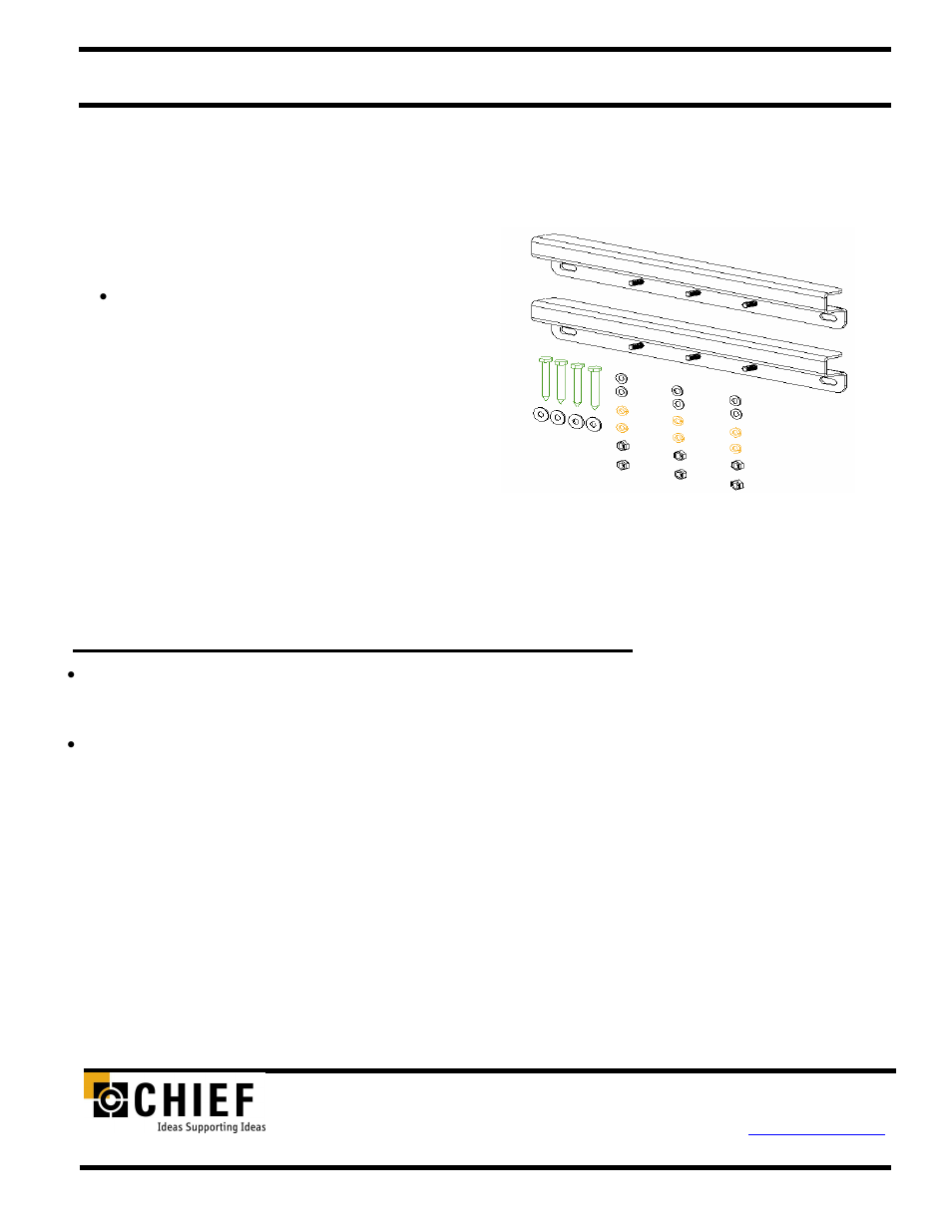 Chief Manufacturing Dual Stud Adapter CTA-111 User Manual | 6 pages