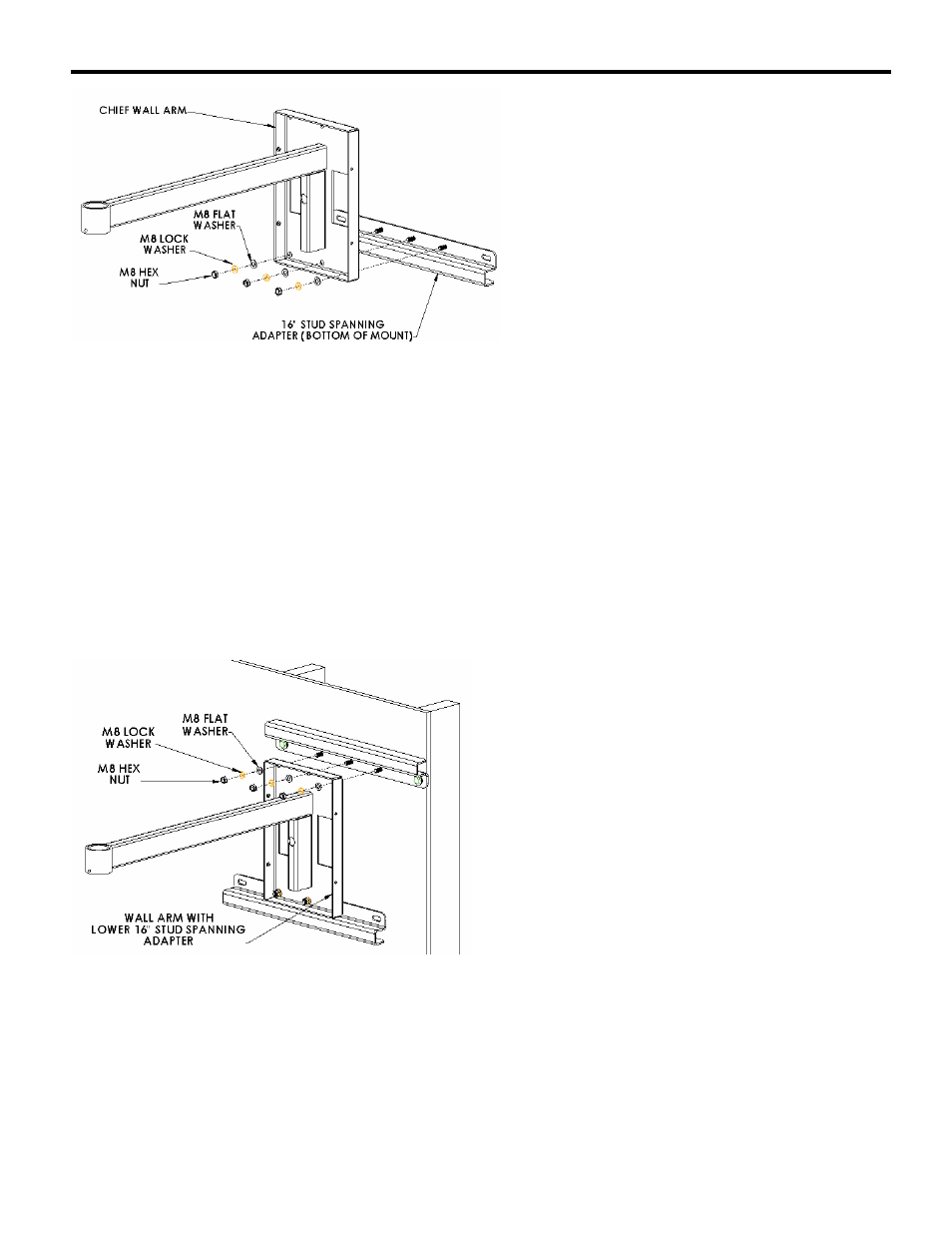 Step 2, Step 3 | Chief Manufacturing Dual Stud Adapter CTA-111 User Manual | Page 5 / 6