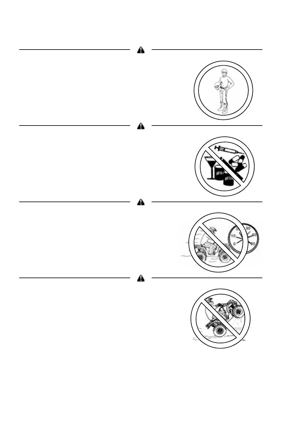 Safety, Operator safety | Polaris 2011 ATV Sportsman Forest 500 User Manual | Page 10 / 138