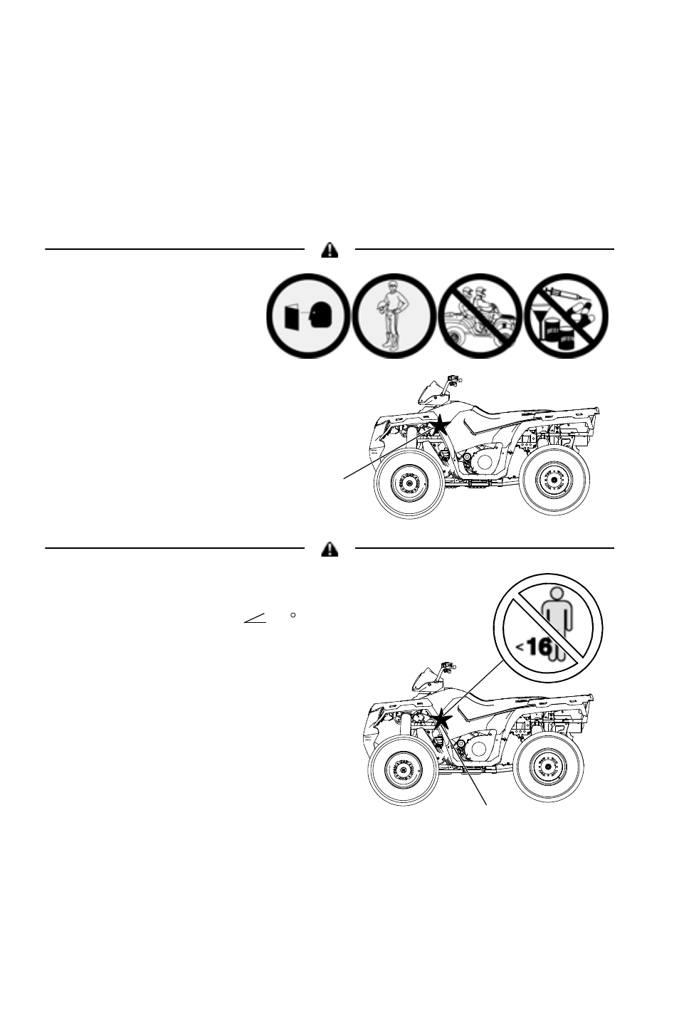 Safety, Safety labels and locations | Polaris 2011 ATV Sportsman Forest 500 User Manual | Page 16 / 138