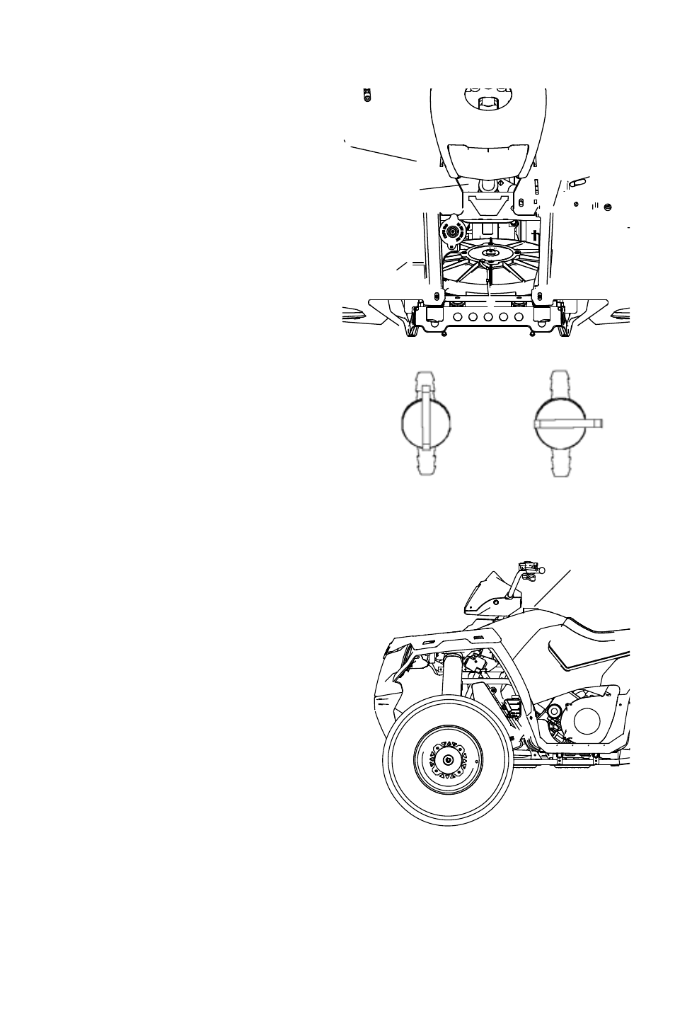 Features and controls, Fuel valve, Choke | Fuel filter, Fuel tank cap | Polaris 2011 ATV Sportsman Forest 500 User Manual | Page 43 / 138