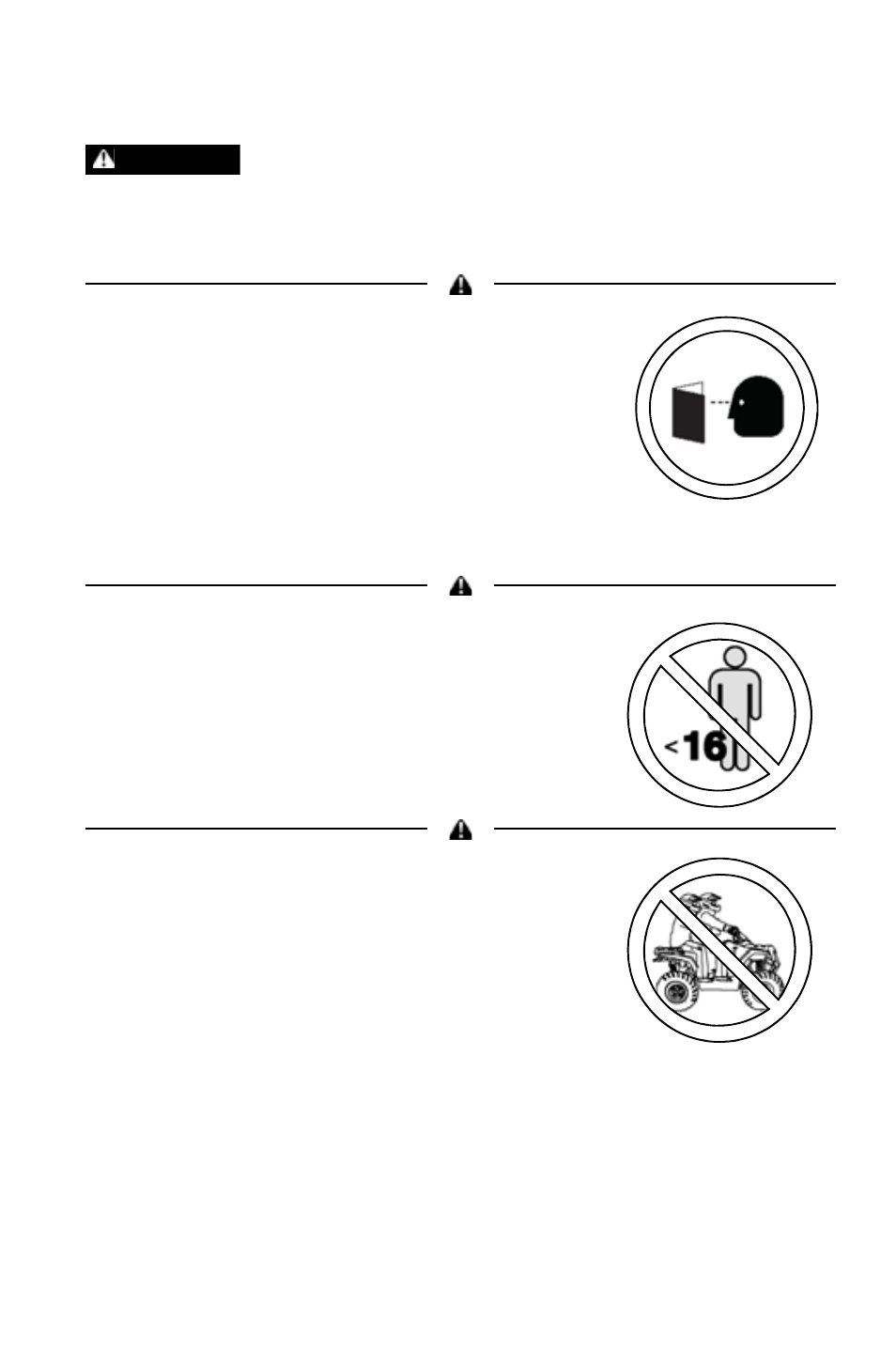 Safety, Operator safety | Polaris 2011 ATV Sportsman Forest 500 User Manual | Page 9 / 138