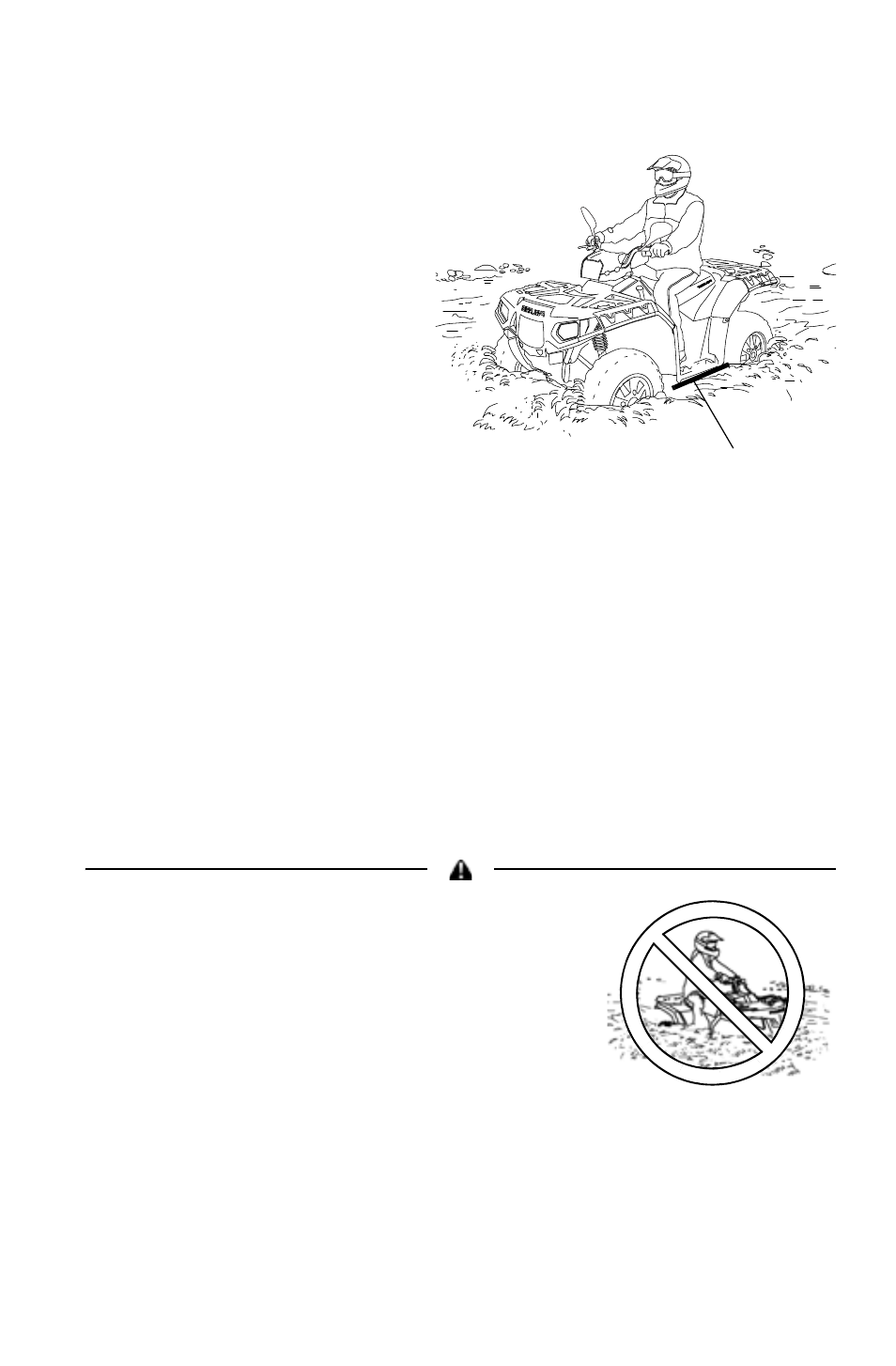 Operation, Driving through water | Polaris 2011 ATV Sportsman Forest 550 User Manual | Page 51 / 142