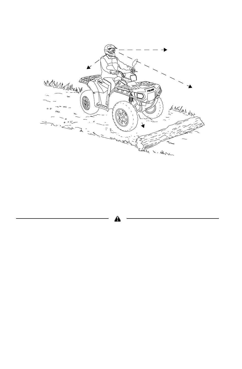 Operation, Driving over obstacles | Polaris 2011 ATV Sportsman Forest 550 User Manual | Page 52 / 142