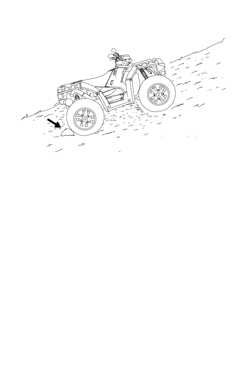 Operation, Parking on an incline | Polaris 2011 ATV Sportsman Forest 550 User Manual | Page 62 / 142