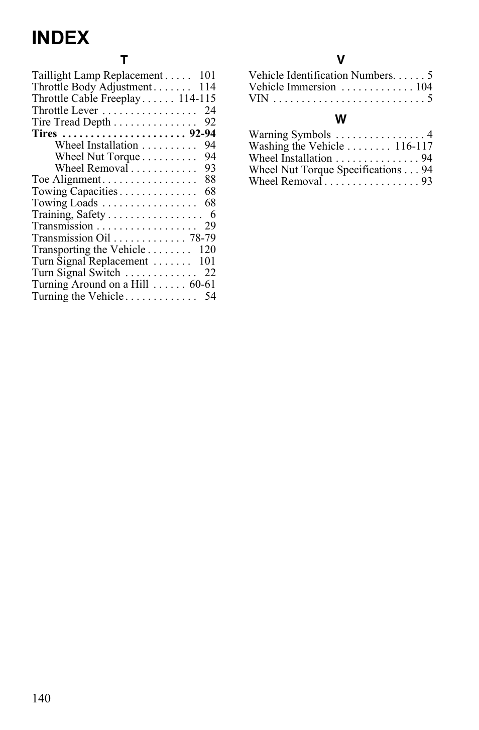 Index | Polaris 2011 ATV Sportsman Touring 550 INTL User Manual | Page 143 / 143