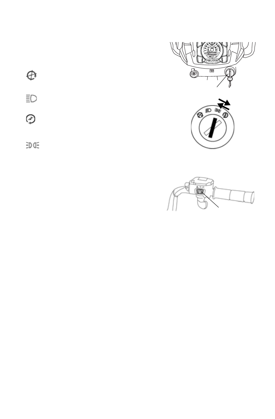 Features and controls, Switches, Main key switch 4x4 switch | Polaris 2011 ATV Sportsman Touring 550 INTL User Manual | Page 24 / 143