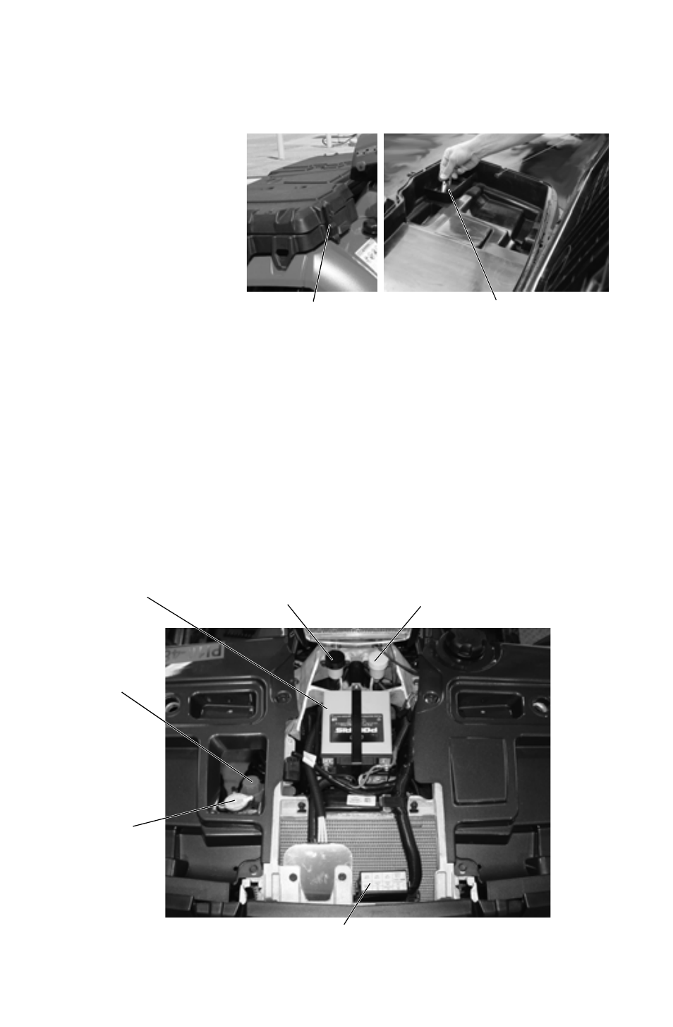 Front storage box, Features and controls | Polaris 2011 ATV Sportsman Touring 550 INTL User Manual | Page 35 / 143