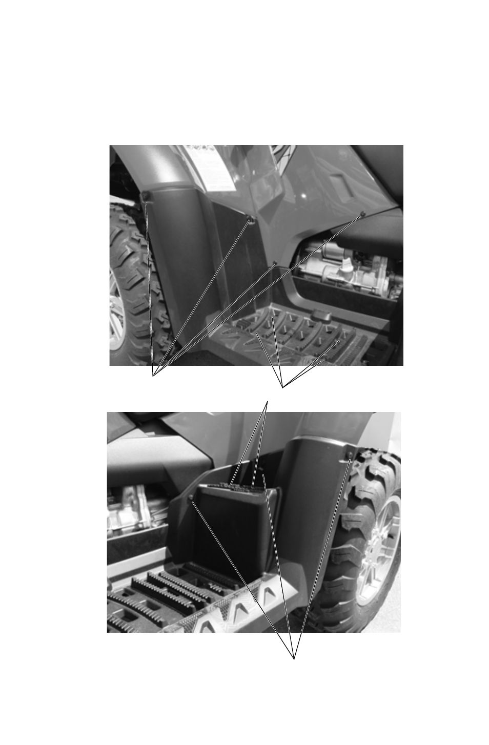 Maintenance, Side panel/footwell removal | Polaris 2011 ATV Sportsman Touring 550 INTL User Manual | Page 94 / 143