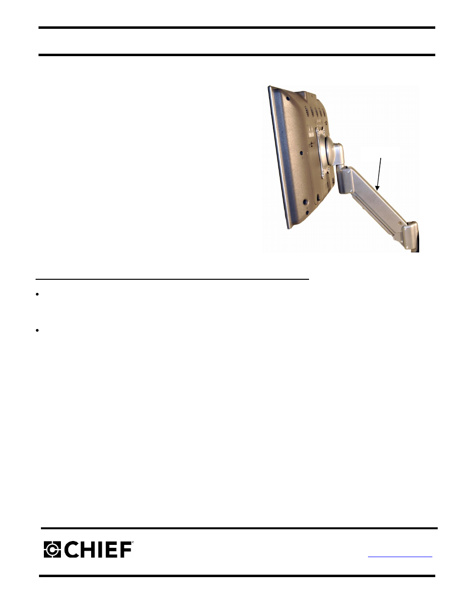 Chief Manufacturing KSA-1004 User Manual | 7 pages