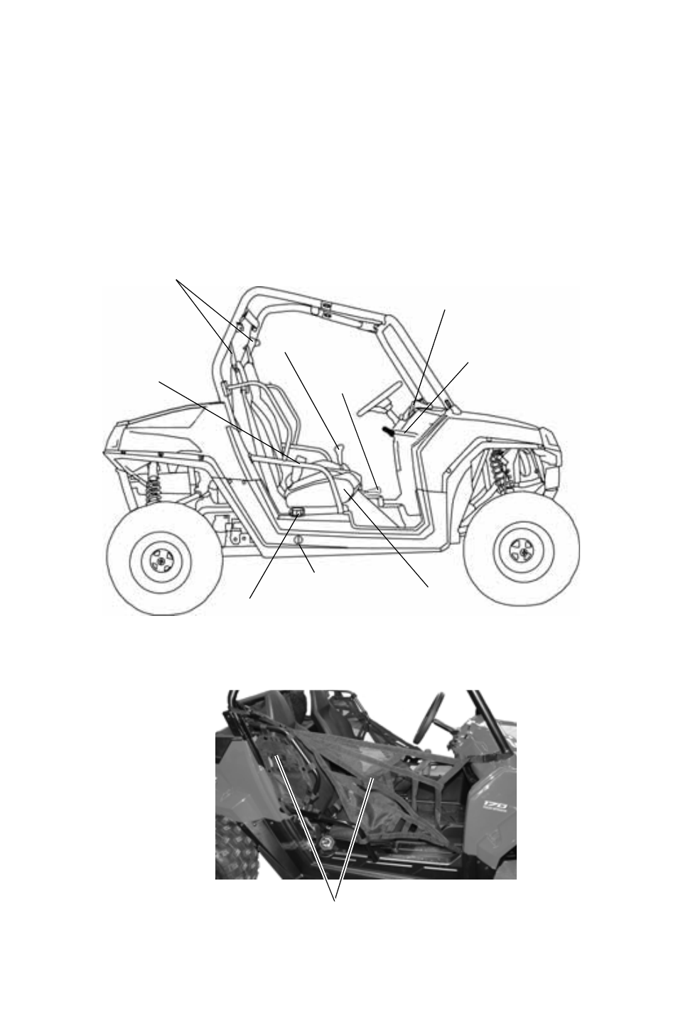 Features and controls, Component locations | Polaris 2012 ATV RZR 170 User Manual | Page 27 / 114