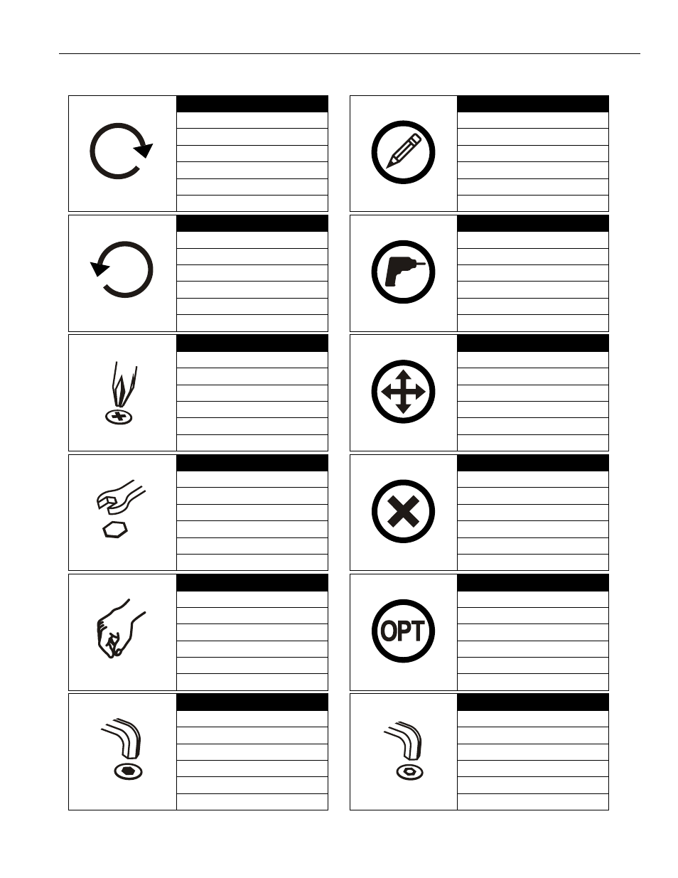 Legend | Chief Manufacturing LCD2TS User Manual | Page 3 / 8