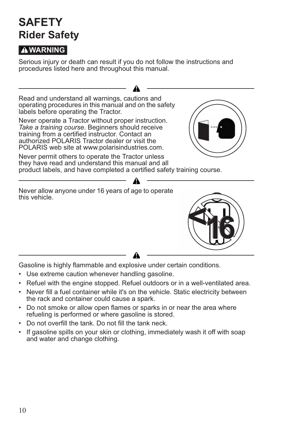 Polaris 2013 ATV Sportsman 500 Tractor INTL User Manual | Page 12 / 141